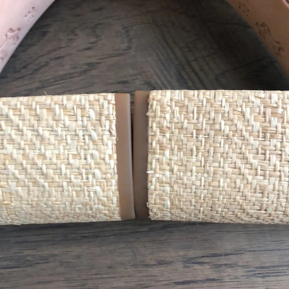 J. McLauglin Madison raffia tan ankle strap sandals Sz 9.5 EUC - Picture 8 of 14